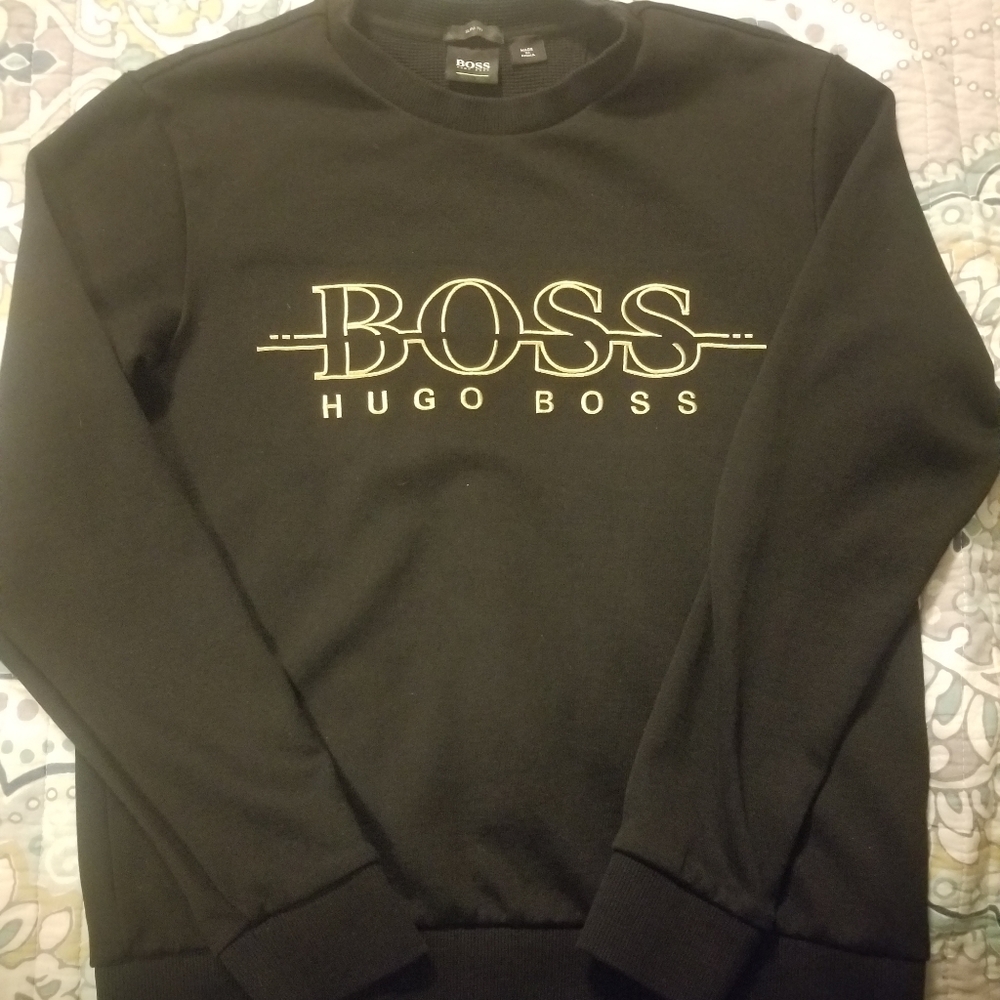 Men's Hugo Boss Slim Fit Sweatshirt, Small, Black